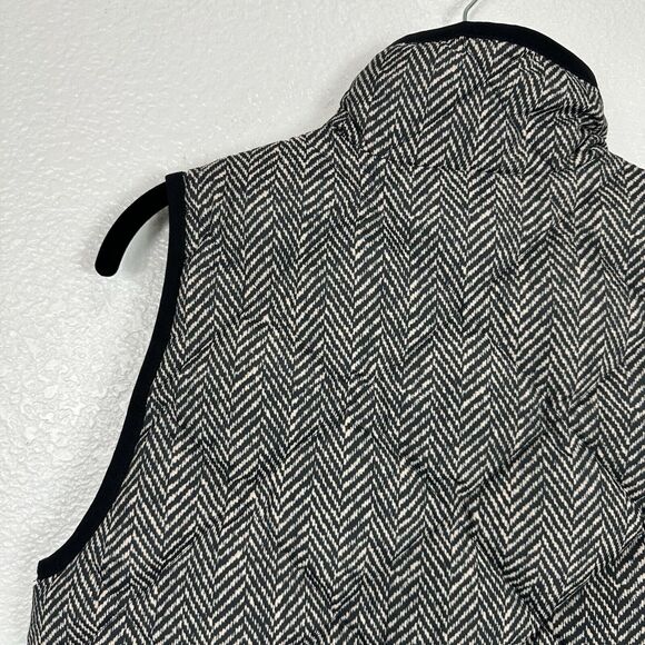 J Crew Down Vest Women XS Excursion Herringbone Quilted Preppy Outdoor - Picture 6 of 11
